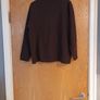 VIA APPIA Brown Faux  Suede  & Knitted  Jacket Cardigan. S.14. New. Image 4