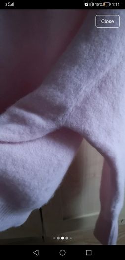 American Vintage pale pink sweater