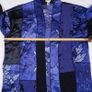 Chico's Blue & Black Patchwork Floral Print Silk Sheer Open-Front Kimono Duster 10-14UK/38-42EU Image 10
