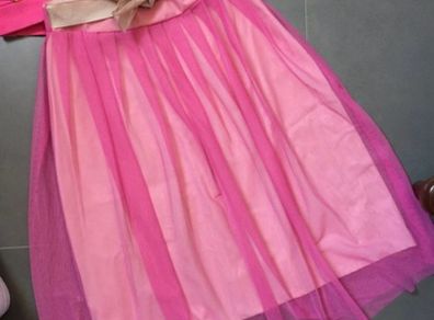 Dixie pink tulle skirt