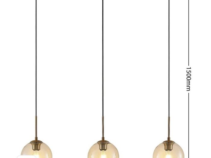 Brand New Lindby Grady Hanging Light Brass Clear Glass Unopened