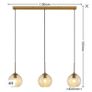 Brand New Lindby Grady Hanging Light Brass Clear Glass Unopened Image 2