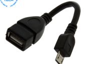 USB OTG A (Female) to Micro USB 5 Pin (Male) Adapter Cable