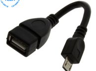 main image for ad USB OTG A (Female) to Micro USB 5 Pin (Male) Adapter Cable