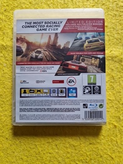 Need for speed Most Wanted  PlayStation 3 ps3 games Original