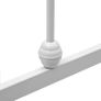 Bed Frame White Metal 160x200 cm Image 5