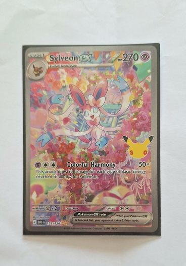 Pokemon TCG 30th celebration Pikachu ex 149, Sylveon ex 153