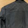 Vegan black leather jacket Image 7
