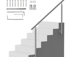 149.9 cm Handrails for Outdoor Steps Staircase for Porch Deck Side-mount