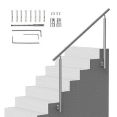 149.9 cm Handrails for Outdoor Steps Staircase for Porch Deck Side-mount