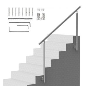 149.9 cm Handrails for Outdoor Steps Staircase for Porch Deck Side-mount