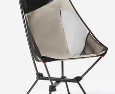 Low camping chair, ultra-compact with a high backrest, 500 L