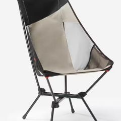 Low camping chair, ultra-compact with a high backrest, 500 L