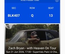 Zach Bryan Cork Tickets