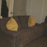 Sofas Two 3 seater Brown Suedette recliners Image 4