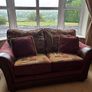 3-Piece Suite, Footstool & Solid Wood Furniture Image 6