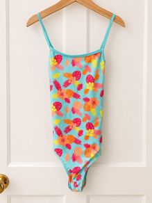 Girls tropical swimsuit age 12 never worn