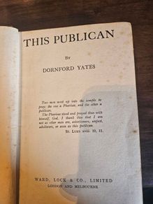 This Publican.by Donard Yates. 1940 Hardback In Good Condition.  See Photos For Same.