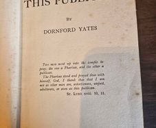 This Publican.by Donard Yates. 1940 Hardback In Good Condition.  See Photos For Same.