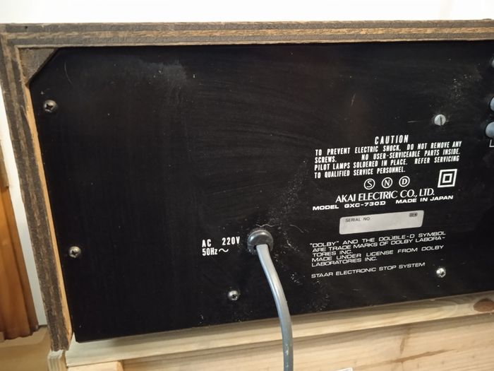 Akai GXC-730D stereo tape deck hifi audio cassete golden era