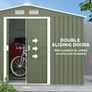 Garden Shed 9x6 ft Light Green Image 4