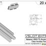 V slot 2020 Linear Rail Black Aluminium Extrusion Image 3
