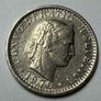 Old Swiss Coin, 20 rappen 1970 Switzerland Image 4