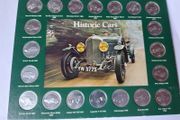 Historic Vintage &amp; Classic Cars 1970's Coin Collection