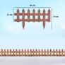 Set of 12 Wooden 60cm Garden Fence Pieces Image 2