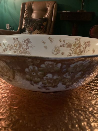 Large ceramic wash set bowl