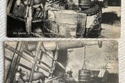 The Isle of Wight x 2, Donkey in the Wheel, Carisbrook Castle, unposted