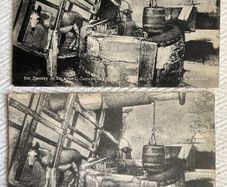 The Isle of Wight x 2, Donkey in the Wheel, Carisbrook Castle, unposted