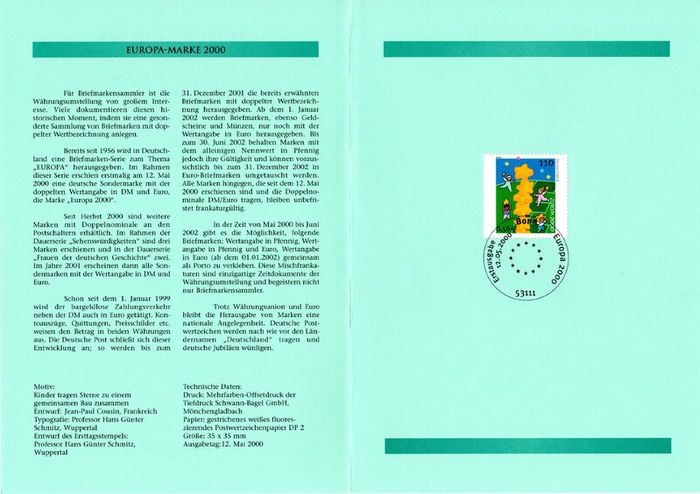 1999 Bundes Republic Deutschland (Germany) Federal Annual Stamp EFT Collection with 51 images of contents