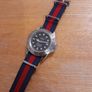 Sharp Scuba Master Divers Watch, Quartz Movement, Stainless Steel Case and Back. WR100M Japanese Movement, Nato Strap. Image 9