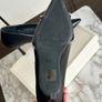 Black pointed toe high heels with rhinestone chain detail - size 40 Image 8