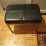 Vintage genuine chrome and leather stool Image 4