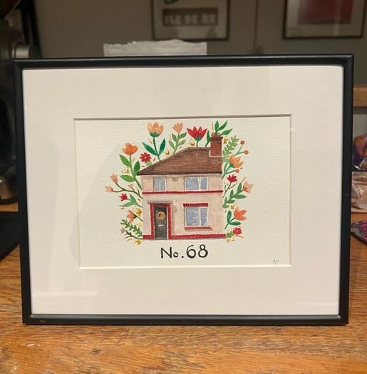 Custom Home Watercolour Painting