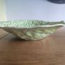Vintage cabbage leaf bowl | English Majolica style dish | decorative bowl | display bowl | lettuce dish | collectible English ceramic dish Image 8