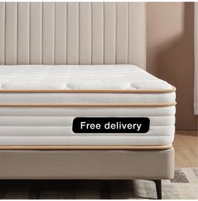 King Mattress, 10 Inch Orthopedic Hybrid Memory Foam King Mattress 5FT, Individually Wrapped Pocket Sprungs
