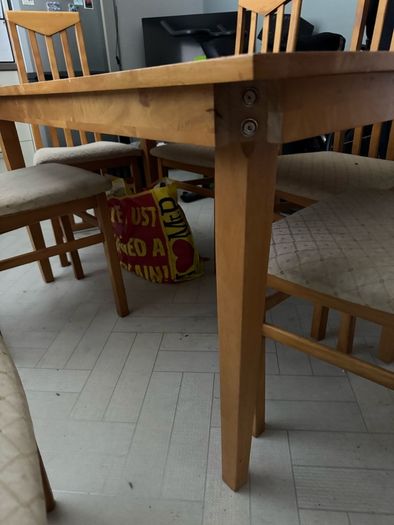 table and chairs