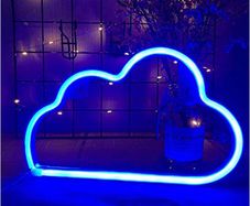 Neon Light Cloud (Blue) Battery/USB Operated