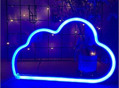 Neon Light Cloud (Blue) Battery/USB Operated