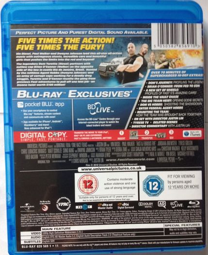 Fast & Furious Movies 1-7 [Blu-ray Movie] Paul Walker & Vin Diesel [Blu-ray Movie]
