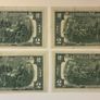 4 Two Dollar Bills - 2 in sequence Image 2