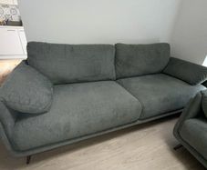 3 seater fabric sofa couch