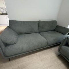 3 seater fabric sofa couch