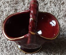 vintage 1950's keramik basket