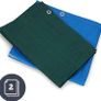 1.80 x 1.20m (4 x 6 FT) Green Waterproof Tarpaulin Tarpoline tarpaulins Tarp for Universal Covering Garden Furniture, Camping, Roof Caravan Image 3