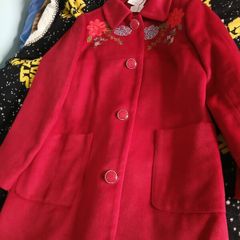 BNWT Savida Burgandy Arizona Embroidered Coat