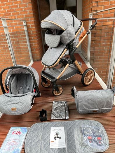 Brand new baby travel system 3 in 1 pram buggy